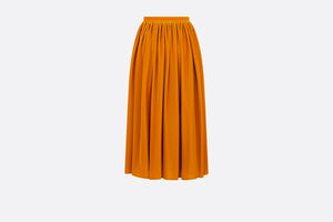 Mid-Length Flared Skirt • Orange Velvet