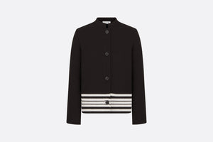 Dior Marinière Jacket • Black and White Cotton and Silk Knit