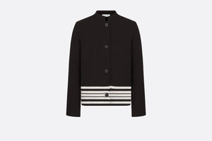 Dior Marinière Jacket • Black and White Cotton and Silk Knit