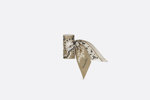 Butterfly Bandana Mitzah Scarf • Beige Multicolor Silk Twill