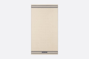 Macrocannage Beach Towel • Off-White Cotton
