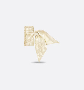 Dior Oblique Mitzah Scarf • Gold-Tone Silk Twill and Metallic Thread