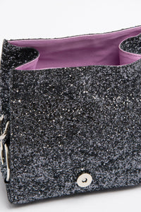 The ULTRA MINI BAG GLITTER Dark Grey