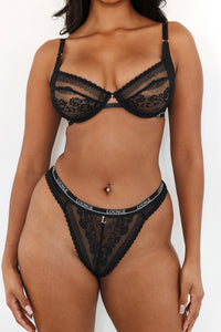 Liberty Balcony Bra (Set) - Black