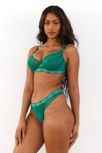 Vogue Balcony Bra (Set) - Emerald