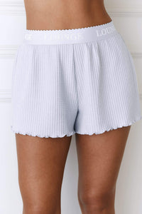 Soft Waffle Pyjama Shorts - Frost