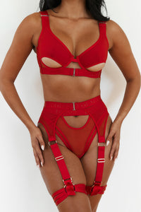 Luna Intimates Bra (Set) - Red