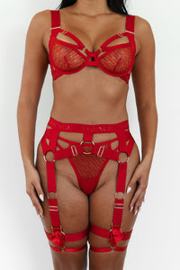 Phoenix Intimates Bra (Set) - Red