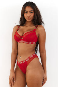 Vogue Balcony Bra (Set) - Maroon