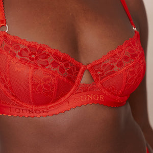 Flair Balcony Bra  - Red