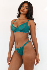 Sustainable Royal Balcony Bra (Set) - Turquoise