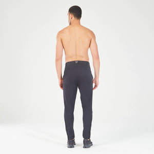 Statement Ribbed Smart Pants - Black