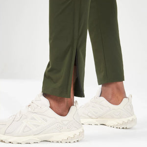 Statement Ribbed Smart Pants - Kombu Green