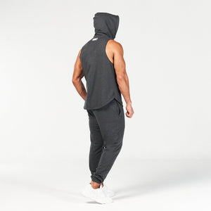 Golden Era New School Hooded Tank - Black Marl