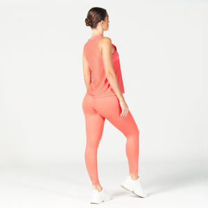 Mesh Reversible Tank - Hot Coral