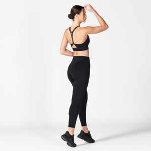 Core V-Cropped Leggings - Black