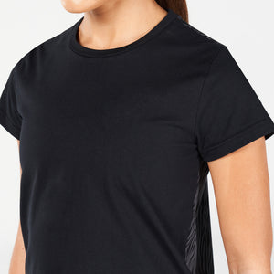 Core Wild Print Back Tee - Black