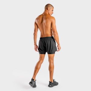 Hybrid 2-in-1 Shorts - Full Onyx