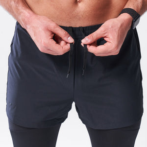 LAB360° 2-in-1 Legging Shorts - Black