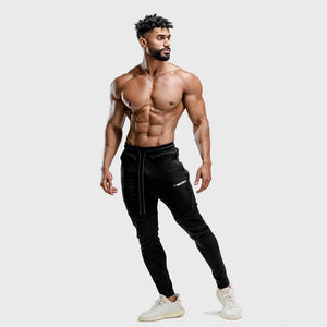 Warrior Jogger Pants - Black with Black Panel