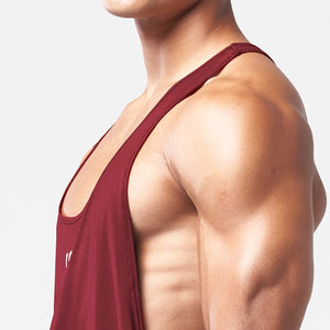 Essential Gym Stringer - Burgundy