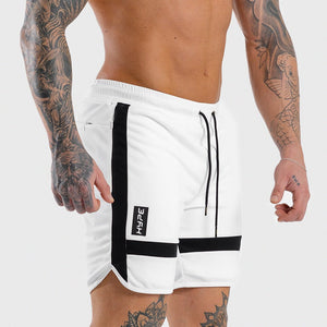 HYPE Shorts - White with Black Panels