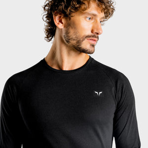 Luxe Long Sleeves Tee - Onyx