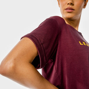 The Pack Crop Tee - Plum