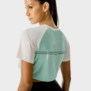LAB360° Crop Tee - Pastel Turquoise