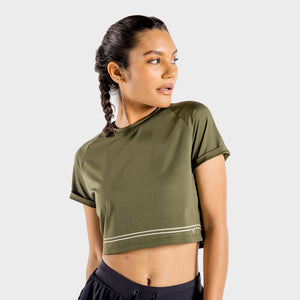 Flux Crop Tee - Khaki