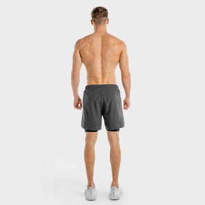 Limitless 2-in-1 Shorts - Charcoal And Black