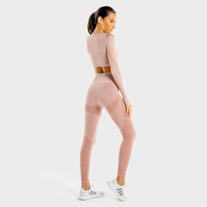 Marl Seamless Leggings - Rose Gold