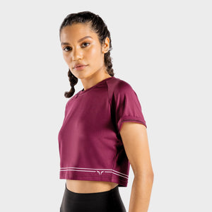 Flux Crop Tee - Maroon