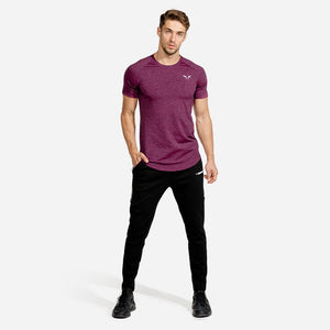 Melange Tee - Maroon