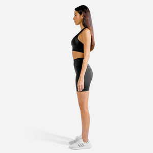 Limitless Plush Cycling Shorts - Black