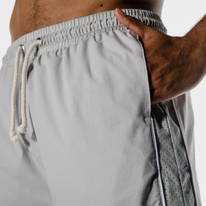 Golden Era Basketball Shorts - Light Grey Marl
