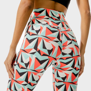 LAB360° Printed Leggings - Pastel Turquoise Print