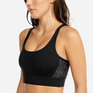 Limitless Snake Sports bra - Onyx