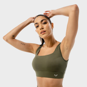 Flux Bra - Khaki & White