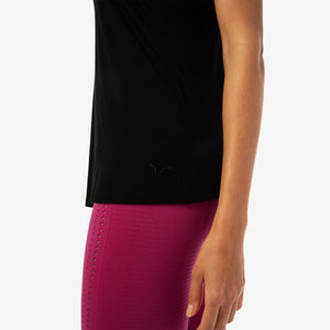 Infinity Longline Workout Tank - Black