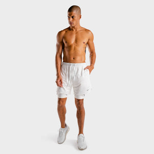 Wolf Compression Shorts - White