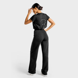 Luxe Wide Leg Pants - Onyx