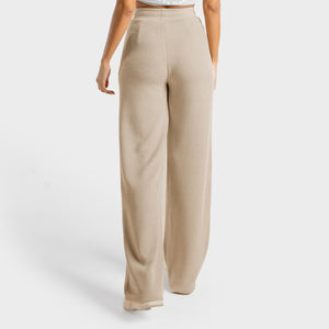 Luxe Wide Leg Pants - Stone