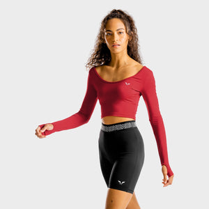 Wonder Woman Crop Top - Ruby Red