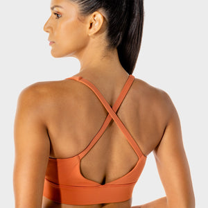 Women's Fitness - Wrap Sports Bra - Copper Coin