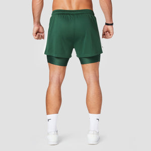 Hybrid Performance 2-in-1 Shorts - Green