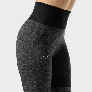 Women's Fitness - Seamless Leggings - Black Marl