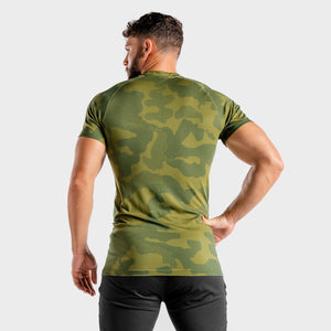 Wolf Seamless Tee - Khaki