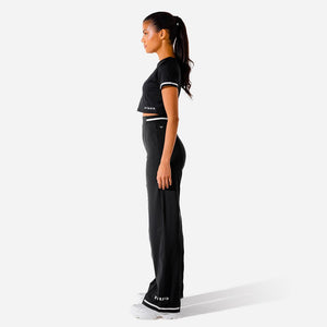 Hybrid Wide Leg Pants - Black