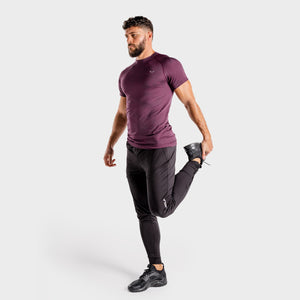 Wolf Seamless Tee - Burgundy